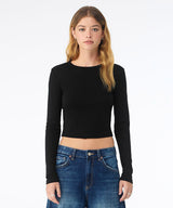 Women’s micro rib long sleeve baby t-shirt — lifestyle