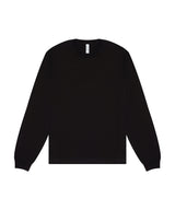 Unisex heavy boxy long sleeve tee — Black