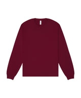Unisex heavy boxy long sleeve tee — Maroon