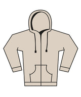 Unisex heavy full-zip hoodie — Dust