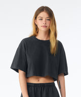 Women’s heavyweight washed cropped tee — lifestyle