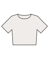 Women’s heavyweight washed cropped tee — Vintage White