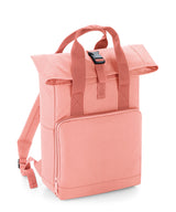 Twin handle roll-top backpack — Blush Pink
