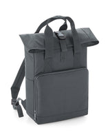 Twin handle roll-top backpack — Graphite Grey