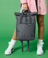 Twin handle roll-top backpack — lifestyle