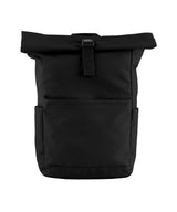 Premium Recycled Roll Top Backpack — Black