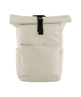 Premium Recycled Roll Top Backpack — Natural Stone