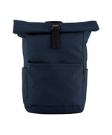 Premium Recycled Roll Top Backpack — Navy