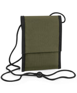 Recycled cross body pouch — Military Green
