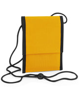 Recycled cross body pouch — Mustard