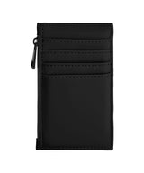Matte PU card holder — Black