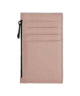 Matte PU card holder — Nude Pink
