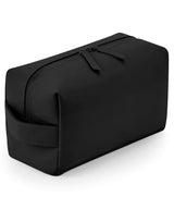 Matte PU toiletry/accessory case — Black