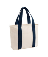 Edit canvas tote — Natural/Navy