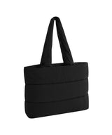 Quilted tote bag — Black