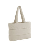 Quilted tote bag — Natural Stone
