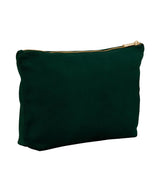 Velvet accessory bag — Dark Emerald