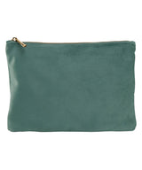 Velvet accessory pouch — Jade