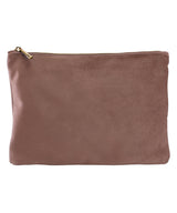 Velvet accessory pouch — Rose Quartz