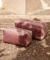 Velvet toiletry/accessory case — lifestyle