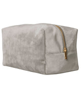 Velvet toiletry/accessory case — Moonstone