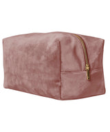 Velvet toiletry/accessory case — Rose Quartz