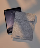 Felt iPad slip — lifestyle
