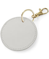 Boutique circular keyclip — Soft Grey