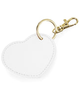 Boutique heart keyclip — Soft White