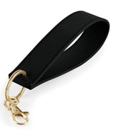 Boutique wristlet keyring — Black