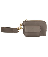 Boutique pouch wristlet — Taupe