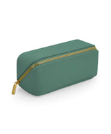 Boutique open flat mini accessory case — Sage Green