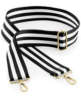 Boutique adjustable bag strap — Black/White