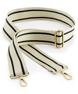 Boutique adjustable bag strap — Oyster/Black
