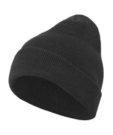 Heavy knit beanie — Black