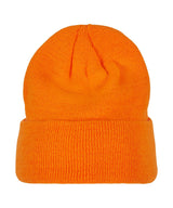 Heavy knit beanie — Orange
