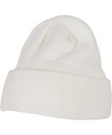 Heavy knit beanie — White