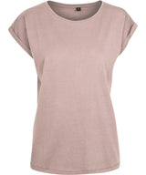 Women's extended shoulder tee — Dusk Rose*†
