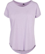 Women's long slub tee — Lilac