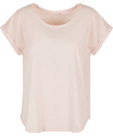 Women's long slub tee — Pink