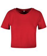 Women's cropped tee — City Red