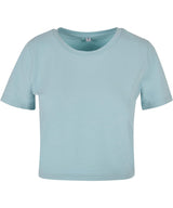 Women's cropped tee — Ocean Blue