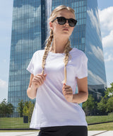 Women's box tee — lifestyle