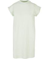 Women's turtle extended shoulder dress — Light Mint*