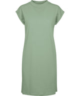Women's turtle extended shoulder dress — Magic Salvia