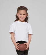 Girls cropped Jersey tee — lifestyle