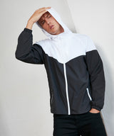Two-tone tech windrunner jacket — lifestyle