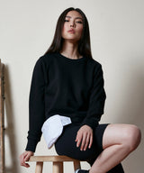 Women’s terry cropped crew — lifestyle