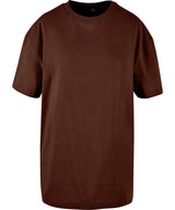 Women's oversized boyfriend tee — Chocolate Brown
