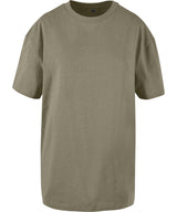 Women's oversized boyfriend tee — Pale Olive